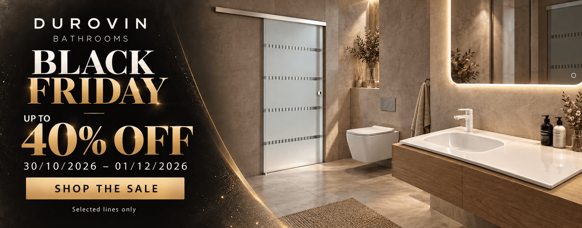 Durovin bathrooms black friday basin toilet sliding glass door sale