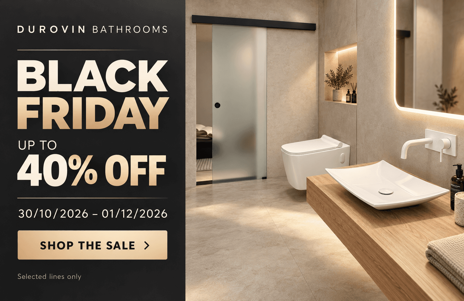 Durovin bathrooms black friday basin toilet sliding glass door sale